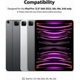 thumbnail image 2 of wqlpp-Paper Film Tactile [Rigide / 2 Pack] Compatible avec iPad Pro 12.9 Pouces (6e / 5e / 4e / 3e Génération) Protecteur d'Écran, Sensation Mate Texture Anti-Reflet Film pour Animaux Compatible avec Dessin, 2 of 4