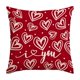 thumbnail image 2 of V-alentine's Day Themed Pillow Cover Heart And Floral Print Sofa Decorative Pillowcase Holiday Decoration, 2 of 6