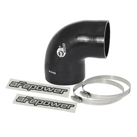 aFe Power Magnum FORCE Cold Air Intake System Spare Parts Kit (4 IN ID to 3-3/8 IN ID x 90 Deg.) Elbow Reducing Coupler - Black 59-00073
