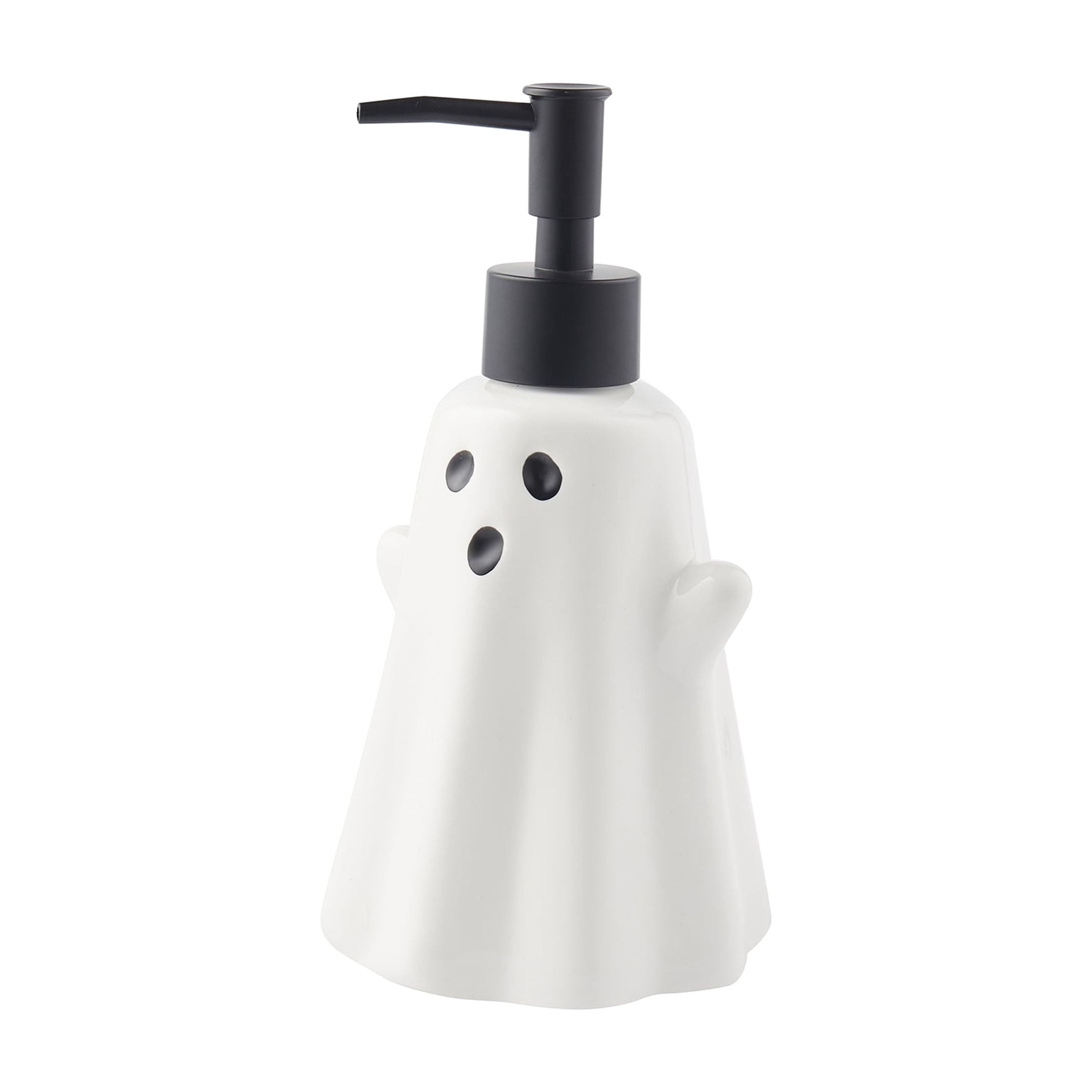 Way to Celebrate! 2-Piece Ceramic Ghost Bath Accessory Set, White