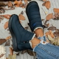 thumbnail image 5 of Chenyee Womens Ankle Boots Warm Furry Lined Water-proof Outdoor Slip On Winter Snow Booties, 5 of 8