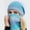 Blue, variant on USB Rechargeable Heated Beanie with Detachable Neck Warmer - Adjustable Temperature Winter Hat for Outdoor & Cold Weather