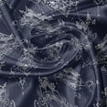 thumbnail image 5 of Ambesonne Damask Valance Pack of 2, Lotus Flower Boho Pattern, 54"X18", Indigo White, 5 of 5