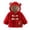Red, variant on Toddler Girls Hooded Sherpa Coat Toggle Button Holiday Cartoon Pocket Outerwear 18-24 Months Spring Fall Winter Jacket