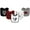 Buffalo Plaid Bear, variant on Infant Boy Cotton Bibs 5pk, Royal Safari, One Size