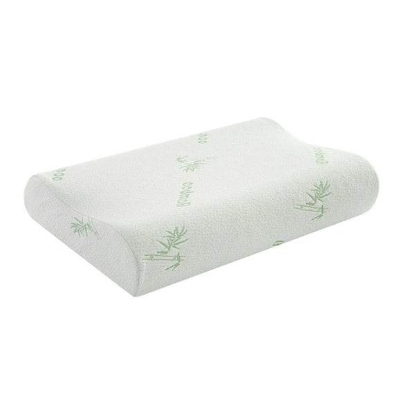 Almohada de espuma viscoelástica perfecl Funda de bambú de espalda estómago y de costad 50x30cm