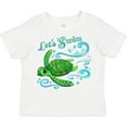 thumbnail image 3 of Inktastic Lets Swim- Cute Sea Turtle Boys or Girls Toddler T-Shirt, 3 of 5