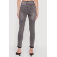 thumbnail image 4 of Women's Three Button Frayed Waistband Rolled Cuff Skinny Jeans, 4 of 4