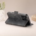 thumbnail image 6 of Allytechgroup Magnetic for iPhone 16 Plus with Credit Card Slot, Compatible with Magsafe PU Leather Flip Wallet Phone Case with Kickstand Shockproof Protective Bumper for iPhone 16 Plus, Black, 6 of 6