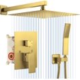 thumbnail image 4 of Shower System   Matte   Pressure Rain Shower Head with Handheld  Wall Mounted Mixer Shower  Set  Bathroom Rainfall Shower Head Shower  Brass Shower Valve and Trim, 4 of 4