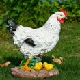 thumbnail image 3 of Estatuas de animales de gallina de granja, figuras de utilería navideña, 3 of 8