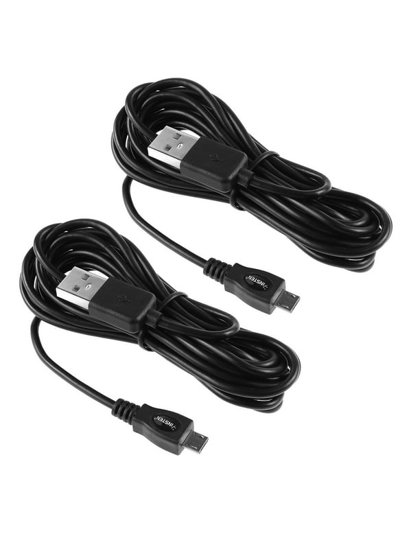 2 Pack Micro USB Charging Cable, 10ft Long USB 2.0 Charger Cord for Samsung Android, PS4 Playstation 4, Xbox One Controller, Cell Phone Data Transfer