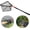 Orange, variant on KOMCLUB  Foldable Telescopic Rod Fishing Net Colored Rubber Coating Fishing Net Freshwater Seawater Landing Net for Trout Bass Steelhead Salmon