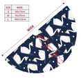thumbnail image 3 of Yiaed Swan Print Christmas Tree Skirt , Tree SkirtsTree Mat for Christmas Winter Holiday Indoor Decorations-48", 3 of 7