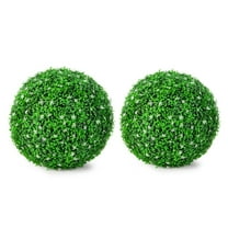 Barara King Artificial Plant, Tall Fake Plant, Indoor Home Décor, 2 PCS Holly Artificial Topiary Balls 19.5 Inch Faux Boxwood Balls