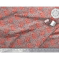thumbnail image 3 of Soimoi Rayon Crepe Fabric Brush Stroke Abstract Decor Fabric Printed Yard 46 Inch Wide, 3 of 3