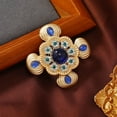 thumbnail image 3 of Vintage Women's Baroque Crystal Cross Brooch Vintage Palace Brooch -, 3 of 12