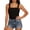 Black, variant on Women's Square Neck Bodycon Tank Top Basic Ribbed Wide Strap Crop Casual Sleeveless Summer Cami Tops