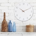 thumbnail image 4 of Reloj de pared de madera clara, reloj de pared, reloj de cuarzo artístico, reloj para el hogar, decoración del hogar Adepaton BST3001057-4, 4 of 6