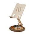 thumbnail image 2 of Soporte para teléfono con rotación de 360 ​​grados, plegable y práctico, ajustable. Oro de metal, 2 of 9