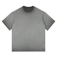 thumbnail image 4 of Besolor Mens Short Sleeve Shirt Washed Distressed Loose Crewneck Tops Summer Casual Workout Tee Shirt, 4 of 9