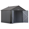 thumbnail image 3 of EZEE Shed Steel Storage 10 x 8 ft. Galvanized Extra High Gable Charcoal, 3 of 7