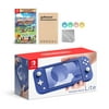 Nintendo Switch Lite Blue with Overcooked! All You Can Eat and Mytrix Accessories NS Game Disc Bundle Best Holiday Gift