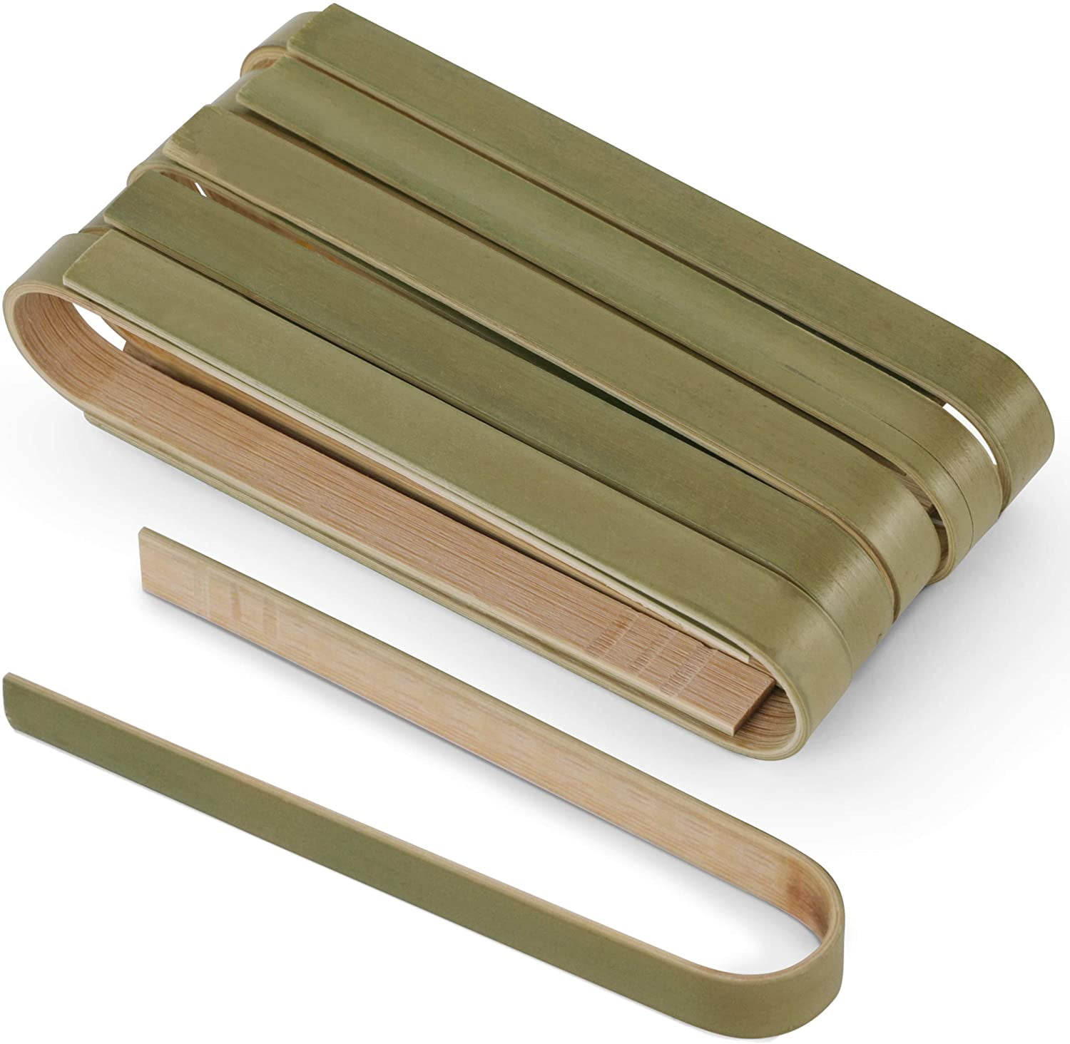 Bimnic Wooden Tongs for Cooking 10 pcs Mini toaster tongs Mini