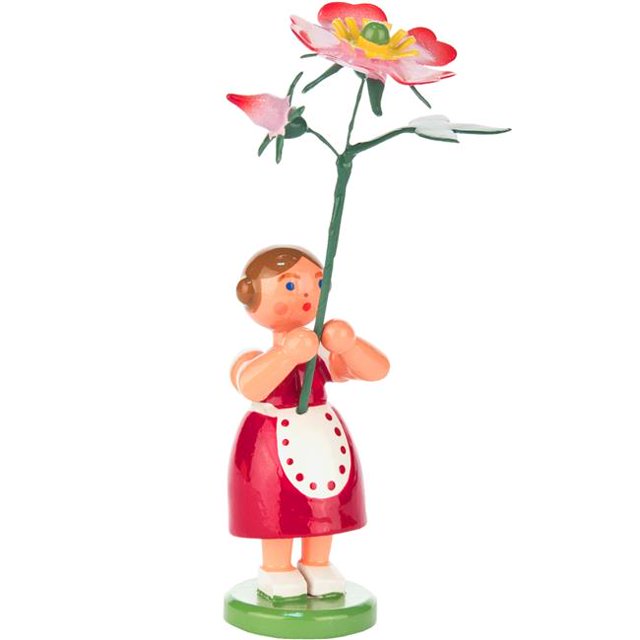 Alexander Taron 013-2003 Dregeno Pâques Ornement Rouge Fille de Fleur