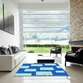 thumbnail image 7 of Ahgly Company Machine Washable Indoor Rectangle Transitional Blue Area Rugs, 8' x 12', 7 of 7