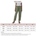 thumbnail image 4 of Pantalones casuales de mujer Nikou de algodón con cordón, 4 of 4