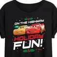 thumbnail image 3 of Disney Cars - Christmas - On The Highway To Holiday Fun - Juniors Ideal Flowy Muscle T-Shirt, 3 of 5