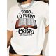 thumbnail image 2 of Camisetas con estampado para mujer, camisetas de manga corta de verano 2025, blusas casuales con cuello redondo para adolescentesLibros de la Biblia &TODO LO PURDO EN CRISTO Print Crew Neck T-shirt, 2 of 7