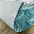 thumbnail image 5 of Ambesonne Nautical Place Mats Set of 4, Ship and Ocean Waves, Standard Size, Aqua Taupe, 5 of 6