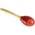 thumbnail image 3 of ZOUSSIQI Hochets en Bois Maracas, Instrument de Percussion Fait Main pour Fêtes d'Anniversaire Carnavals (Fleurs Sculptées Rouges Longues) CA919-33643, 3 of 8