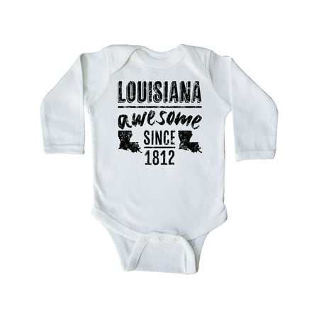 

Inktastic Louisiana Awesome Since 1812 Gift Baby Boy or Baby Girl Long Sleeve Bodysuit