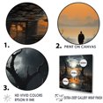 thumbnail image 3 of Designart "Alone Amidst Darkness" Abstract Landscape Floater Framed Wall Decor, 3 of 5