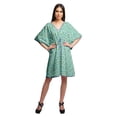 thumbnail image 4 of Moomaya Robe Courte de Caftan de Plage, Robe de Couverture Imprimée, Kaftan pour Femmes, Tenue de Plage, Couverture, 4 of 4