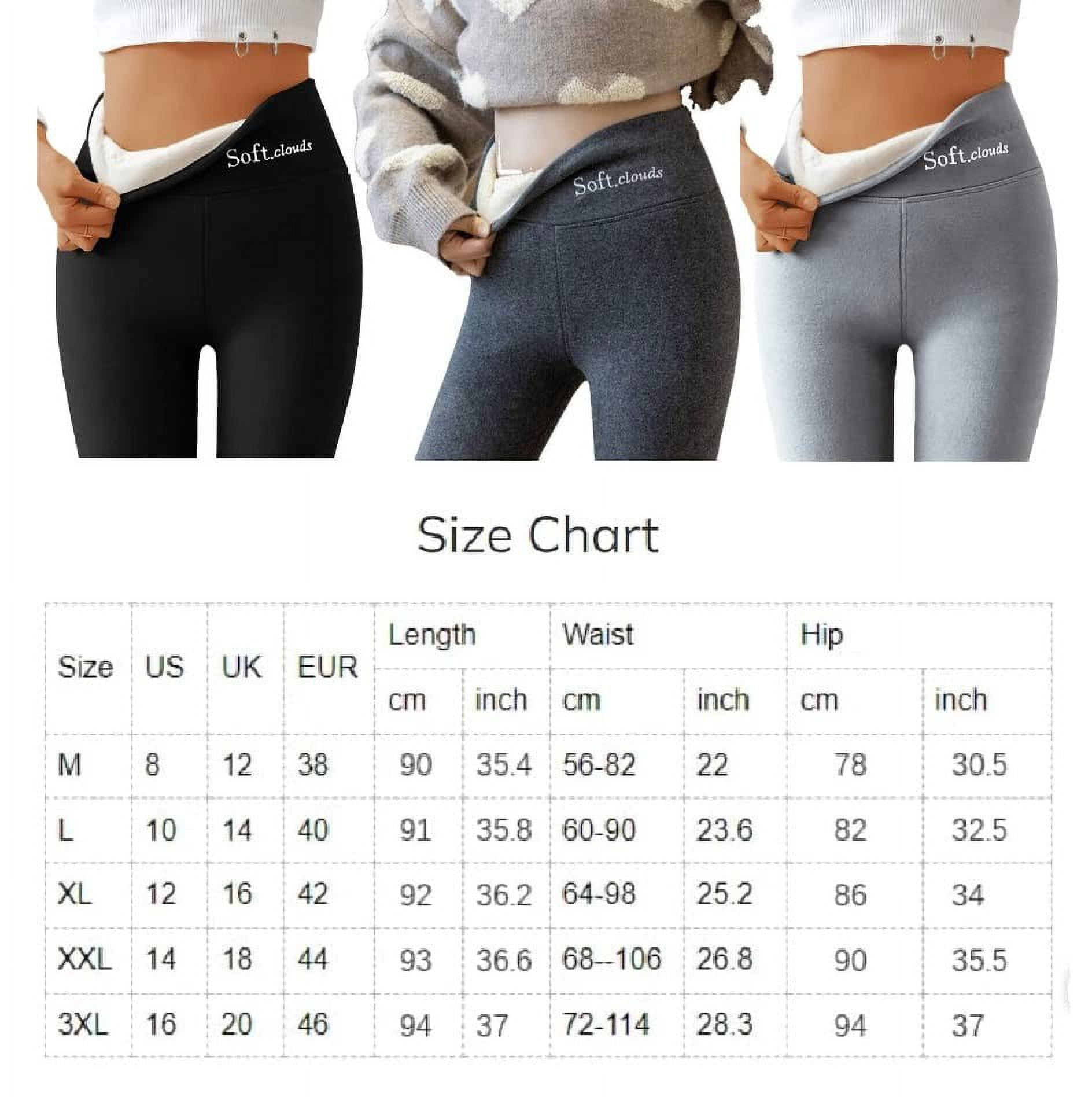  AQWEI Soft Clouds Leggings for Women, Soft Clouds Fleece  Leggings Casual Warm Winter Solid Pants (Large,Fleece Lining Black) :  Clothing, Shoes & Jewelry