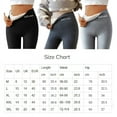 thumbnail image 2 of Warm Casual Winter Solid Pants, Soft Clouds Fleece Leggings Women Winter Leggings, 2 of 5
