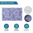 thumbnail image 6 of Purple Navy Blue Placemats Set of 8, Retro Botanical Abstract Art Placemats for Dining Table, Place Mats for Kitchen Tabletop, Waterproof Wipeable Dining Table Mats Set, 6 of 9