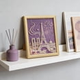 thumbnail image 3 of DIY Beaded Art Kit with Castle Design, Pearl Painting Material Pack with Log Photo Frame, Beginner-Friendly Craft Set for Wall Décor, 3 of 5