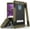 Black/Brown, variant on Brown Tri-Shield Rugged Case Cover [with Metal Kickstand + Wrist Strap Lanyard] for LG K40 | LG Solo | LG K12 Plus | LG X4 (2019)