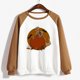 thumbnail image 4 of Blusa de manga larga con estampado de esqueleto de Halloween a la moda para mujer, suéter informal con cuello redondo, Tops, camisetas Fridja  fjkfkj6851, 4 of 5