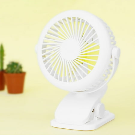 

Bluethy Mini USB Rechargeable Cooling Fan Silent Clip On Home Office Desktop Air Cooler