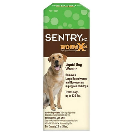UPC: 0073091175001 | Sentry HC Worm X DS Liquid Wormer Dog  2 Oz.
