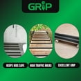 thumbnail image 2 of GRIP Black Aluminum Waterproof Anti-Slip Tape | 80 Grit Safety Tape Indoor/Outdoor (4" x 34'), 2 of 8