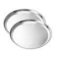 thumbnail image 1 of 2pcs/pack Stainless Steel Sheet Roasting Pizza Pan Oven Kitchen Tool Baking Tray, 1 of 9