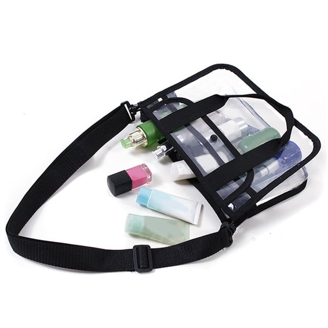 KAKOWELY Bolsa Transparente Para Cosméticos Con Resistente Y Botón Seguro Ideal Para Viajes Y Uso Diario