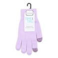 thumbnail image 2 of Time and Tru Women's Tipped Tech Winter Gloves, Lovely Purple, One Size Fits All, Knit, 2 of 2